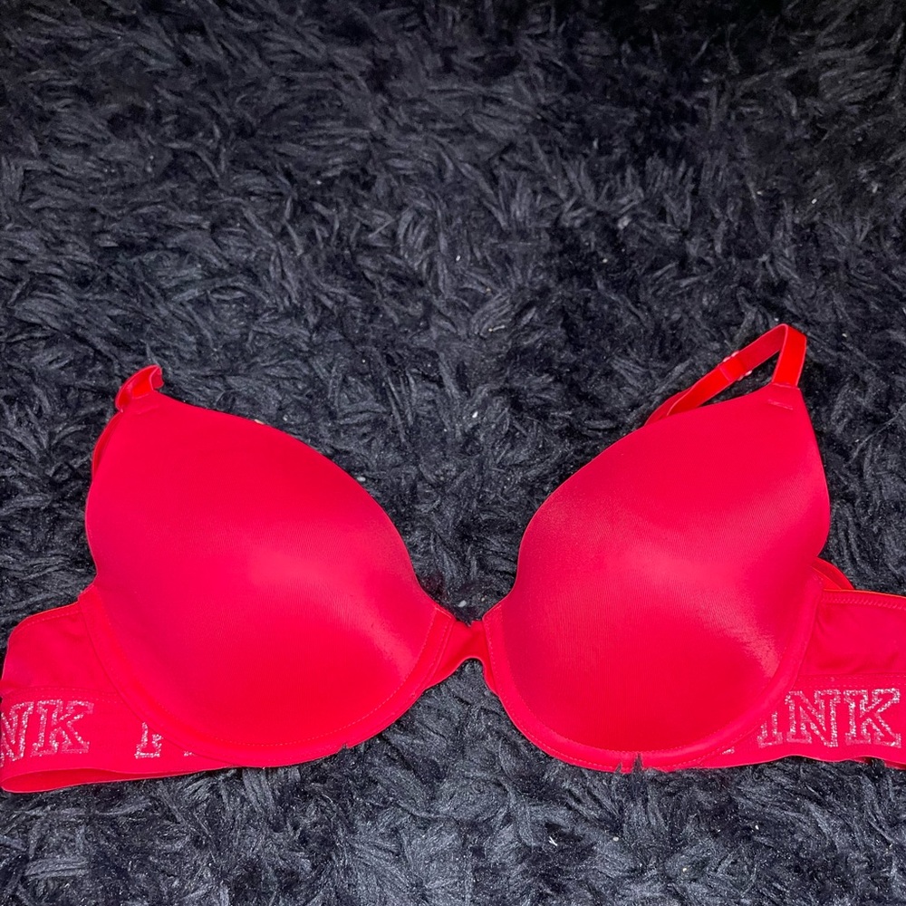 Red Victoria’ Secret PINK Bra 32D